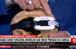 <h6><a href="https://youtu.be/Xl6iew8wGok?t=538">Saiba como funciona aparelho que mede pressão na cabeça</a></h6><p><a href="https://youtu.be/Xl6iew8wGok?t=538">CNN Brasil</a></p>